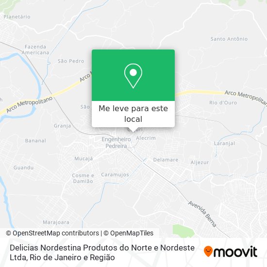 Delicias Nordestina Produtos do Norte e Nordeste Ltda mapa