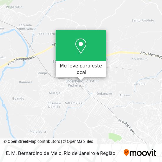 E. M. Bernardino de Melo mapa