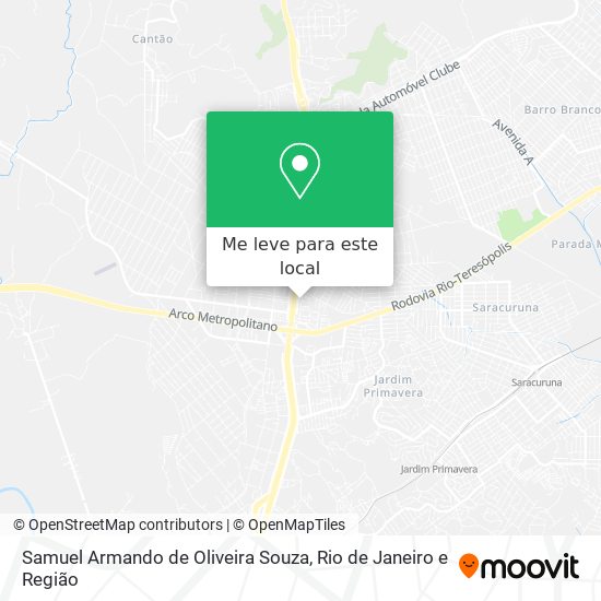 Samuel Armando de Oliveira Souza mapa