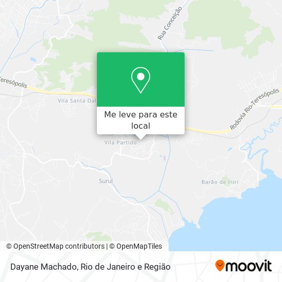 Dayane Machado mapa