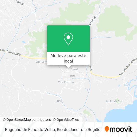 Engenho de Faria do Velho mapa