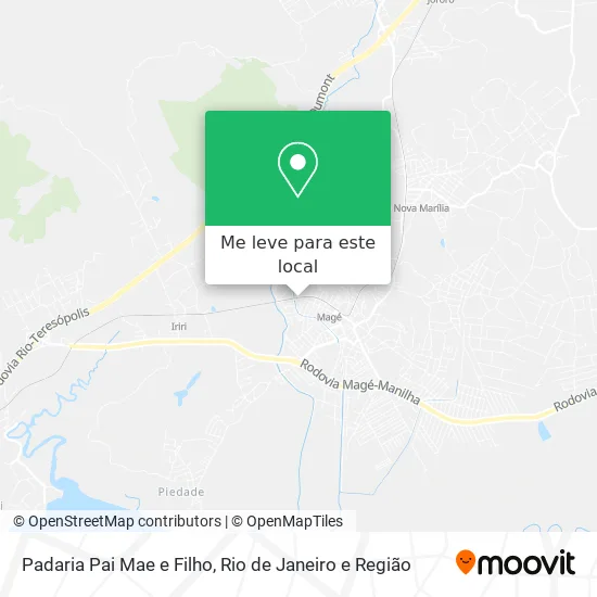 Padaria Pai Mae e Filho mapa