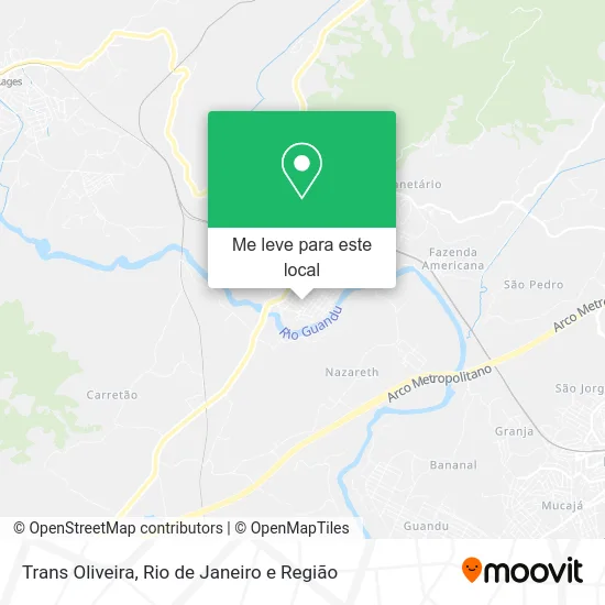 Trans Oliveira mapa