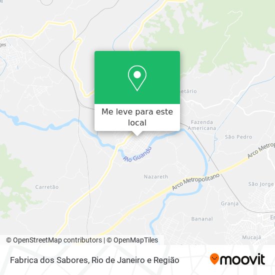Fabrica dos Sabores mapa