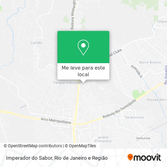 Imperador do Sabor mapa