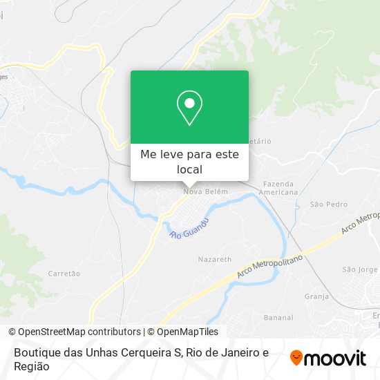Boutique das Unhas Cerqueira S mapa