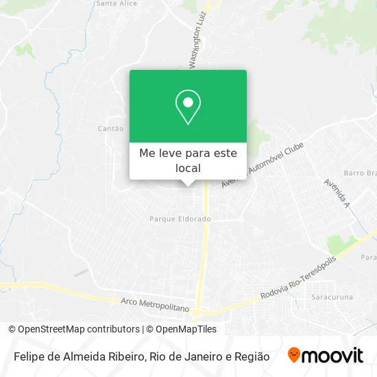 Felipe de Almeida Ribeiro mapa