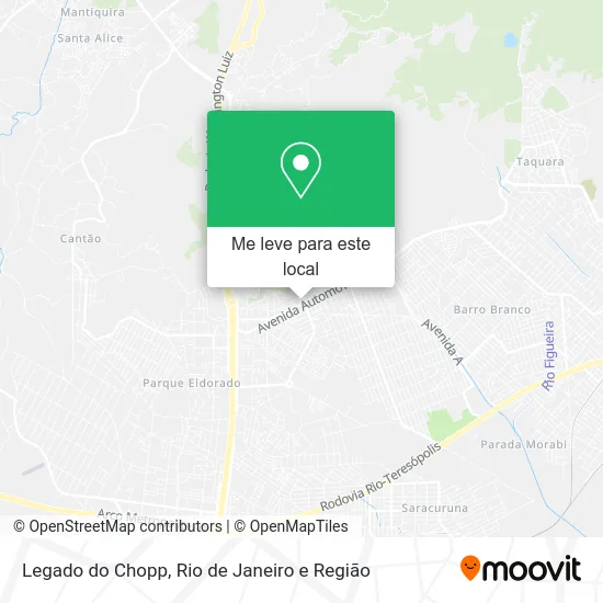 Legado do Chopp mapa