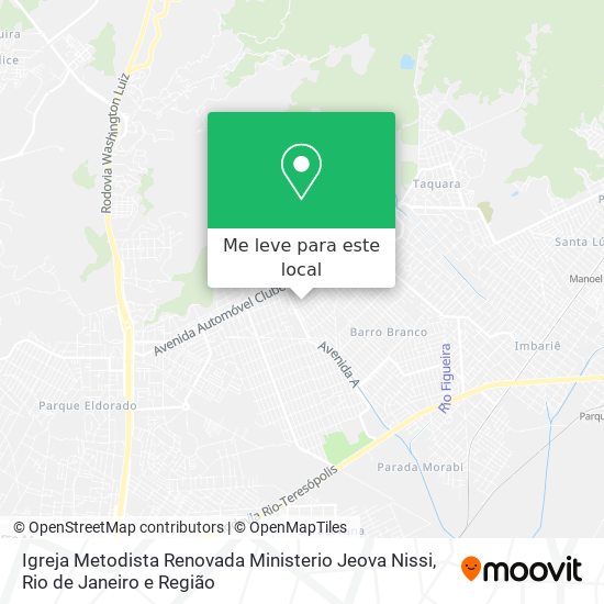 Igreja Metodista Renovada Ministerio Jeova Nissi mapa