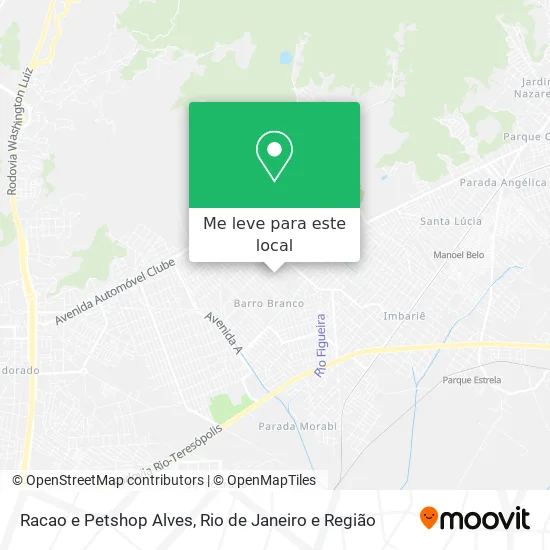Racao e Petshop Alves mapa