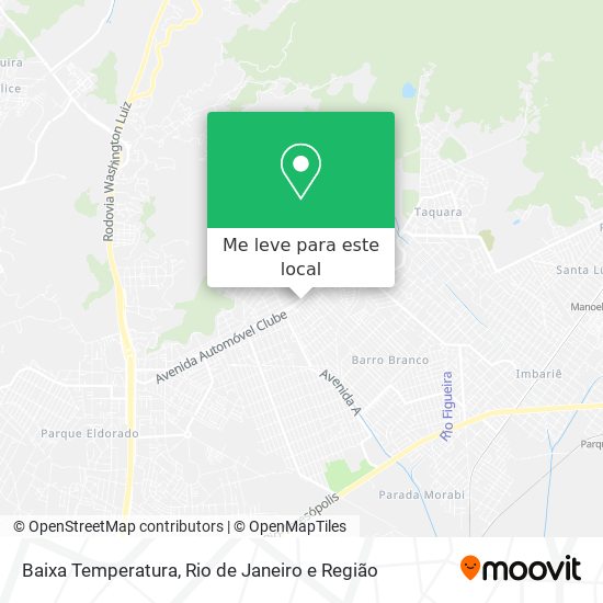 Baixa Temperatura mapa
