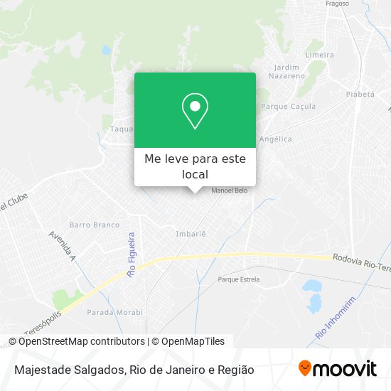 Majestade Salgados mapa