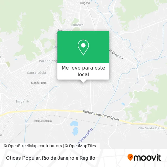Oticas Popular mapa