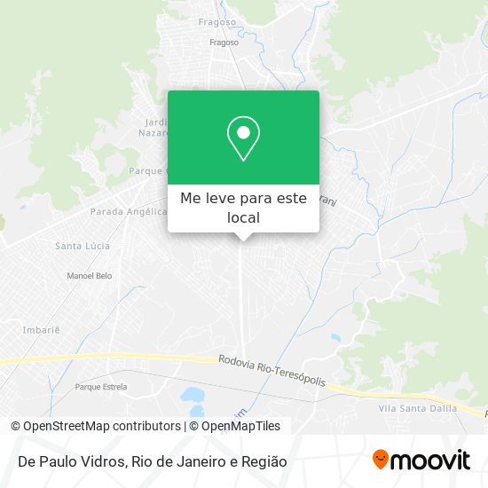 De Paulo Vidros mapa