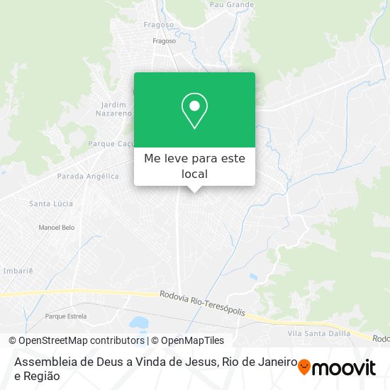 Assembleia de Deus a Vinda de Jesus mapa