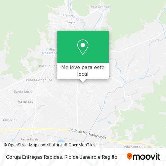 Coruja Entregas Rapidas mapa