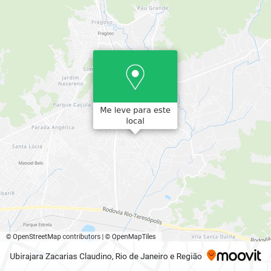 Ubirajara Zacarias Claudino mapa