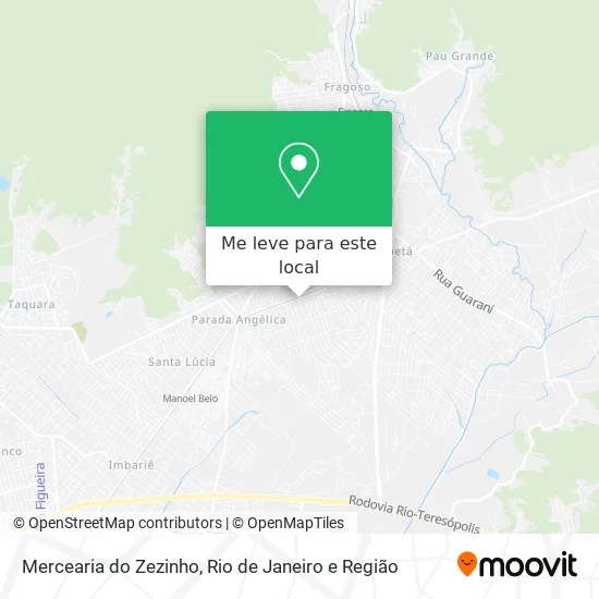 Mercearia do Zezinho mapa