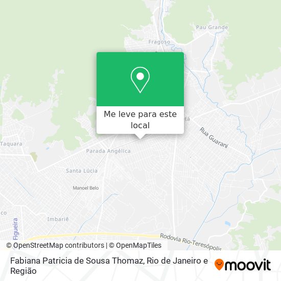 Fabiana Patricia de Sousa Thomaz mapa