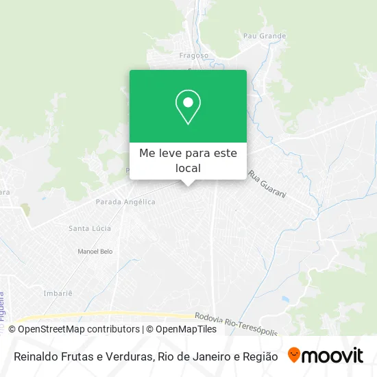 Reinaldo Frutas e Verduras mapa