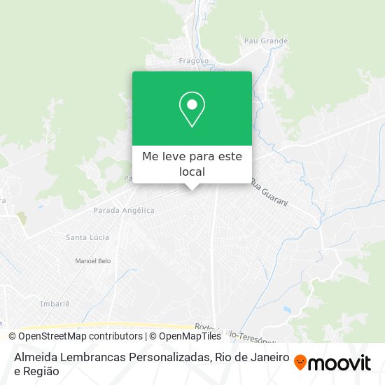 Almeida Lembrancas Personalizadas mapa