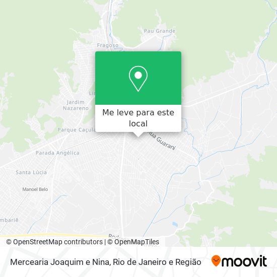 Mercearia Joaquim e Nina mapa