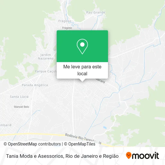 Tania Moda e Asessorios mapa