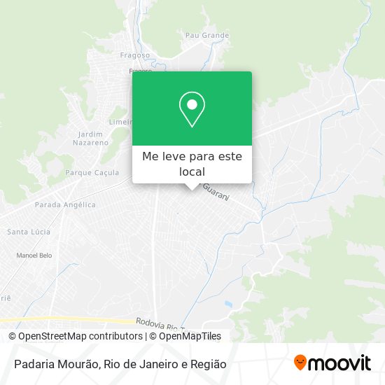 Padaria Mourão mapa