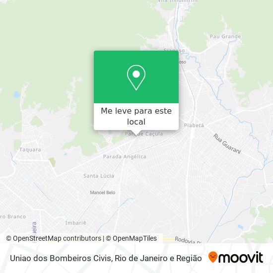 Uniao dos Bombeiros Civis mapa