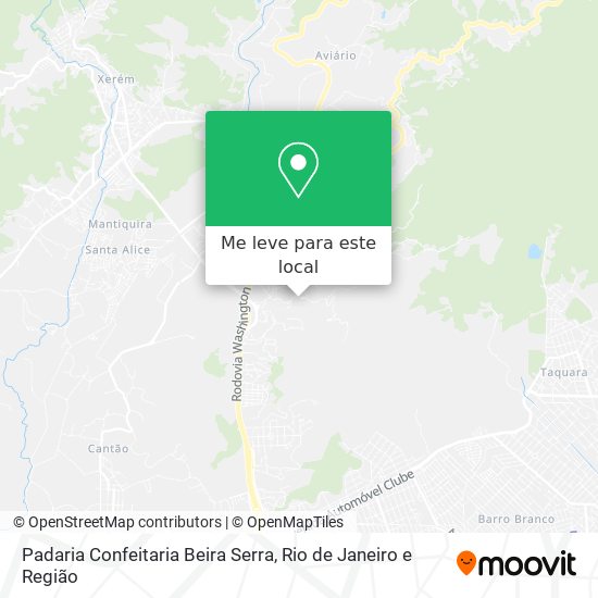 Padaria Confeitaria Beira Serra mapa