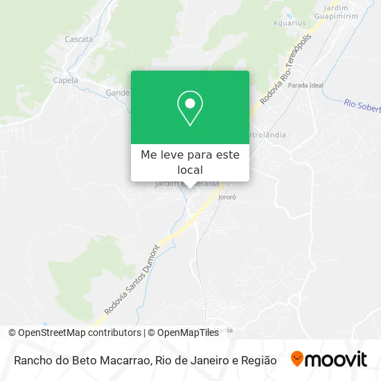Rancho do Beto Macarrao mapa