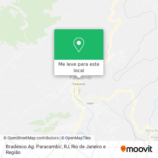 Bradesco Ag. Paracambi/, RJ mapa