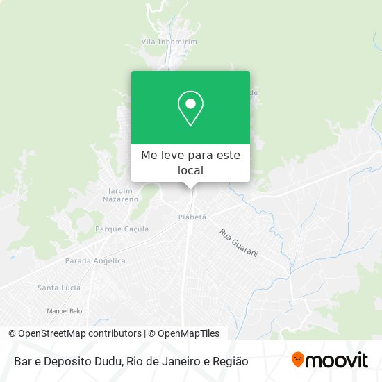 Bar e Deposito Dudu mapa