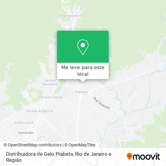 Distribuidora de Gelo Piabeta mapa