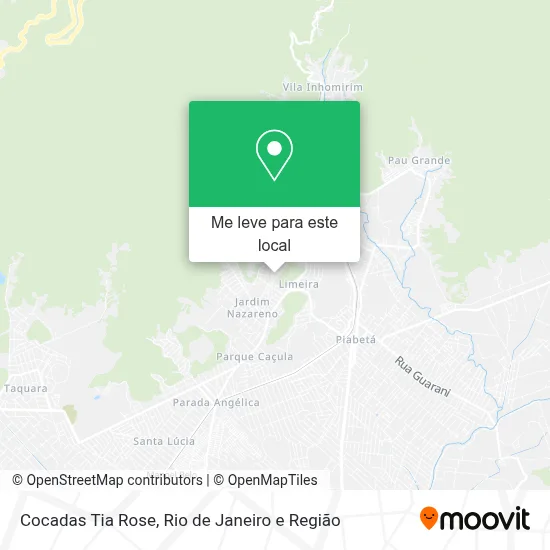 Cocadas Tia Rose mapa