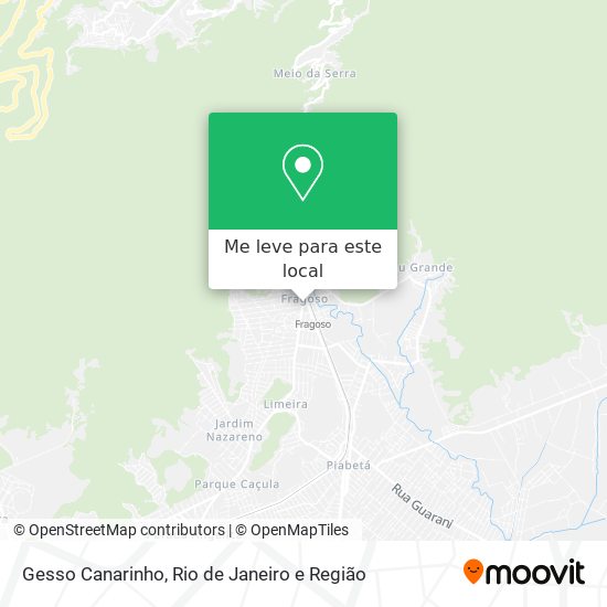 Gesso Canarinho mapa