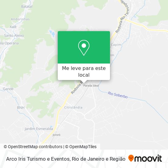 Arco Iris Turismo e Eventos mapa