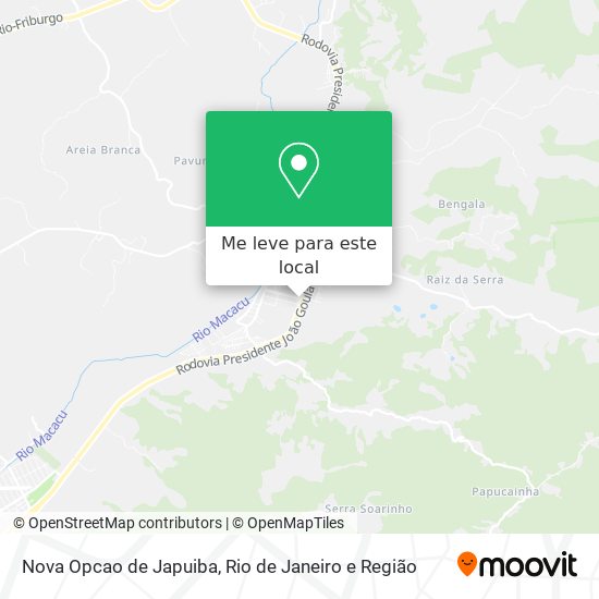 Nova Opcao de Japuiba mapa
