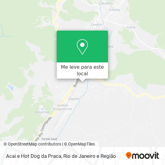 Acai e Hot Dog da Praca mapa