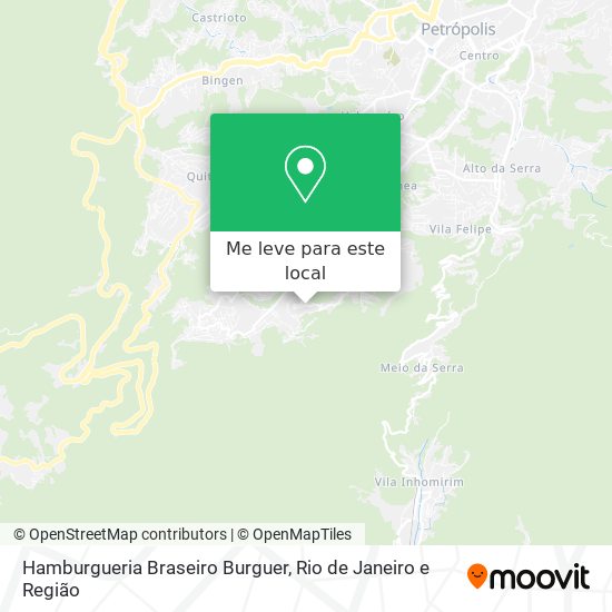 Hamburgueria Braseiro Burguer mapa