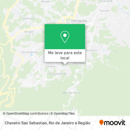 Chaveiro Sao Sebastiao mapa