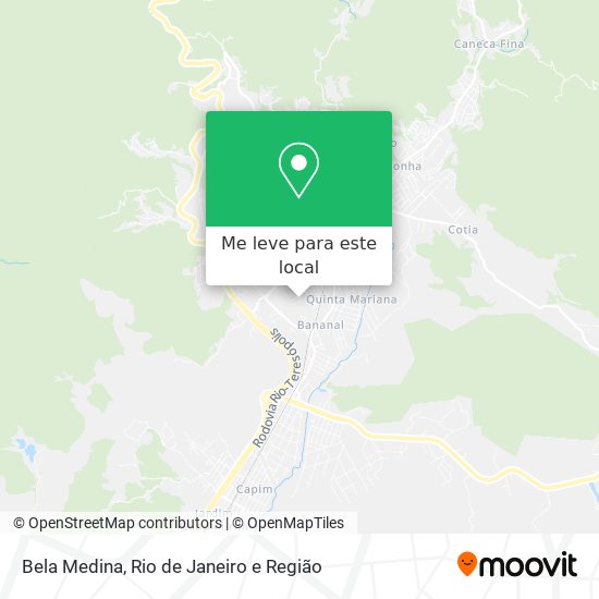 Bela Medina mapa