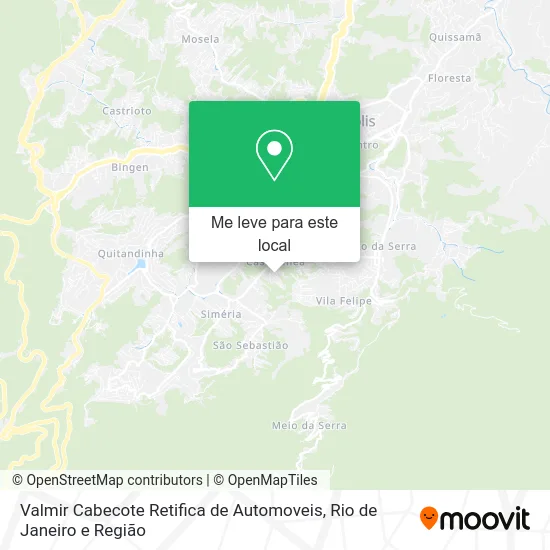 Valmir Cabecote Retifica de Automoveis mapa