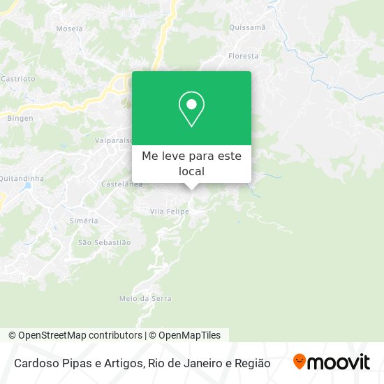 Cardoso Pipas e Artigos mapa