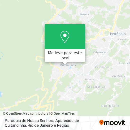 Paroquia de Nossa Senhora Aparecida de Quitandinha mapa