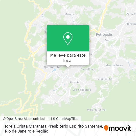 Igreja Crista Maranata Presbiterio Espirito Santense mapa
