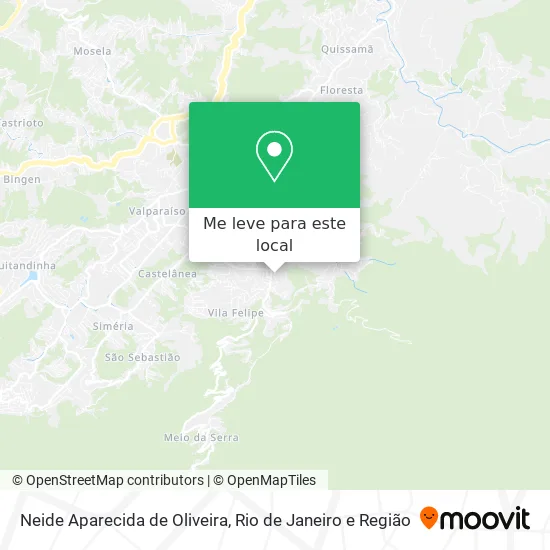 Neide Aparecida de Oliveira mapa