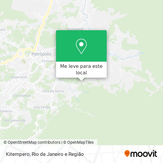 Kitempero mapa