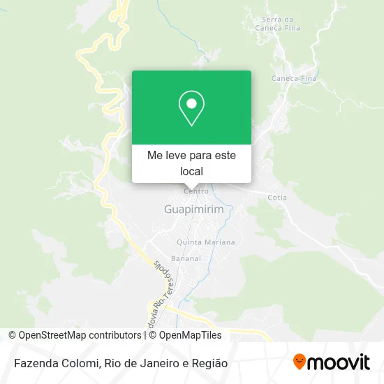 Fazenda Colomi mapa