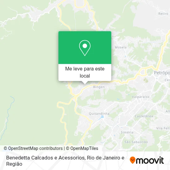 Benedetta Calcados e Acessorios mapa